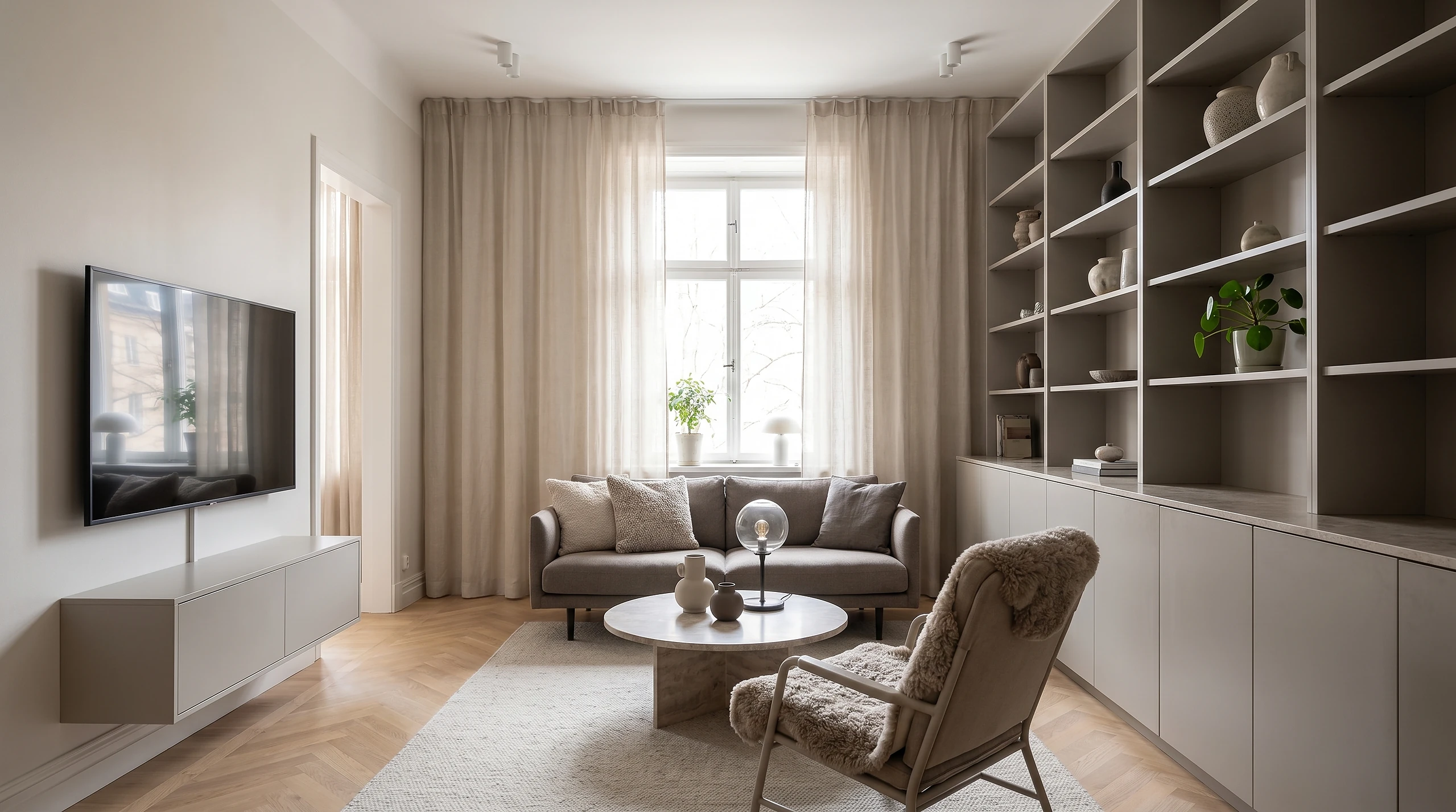 V1 / Residential · Renovation · Investment, Material and light in dialogue